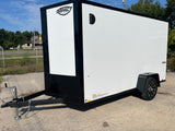 Quake 6 X 12 V-Nose Enclosed Cargo Trailer w/ Ramp Rear Door