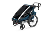 Thule Chariot Cross 1-Seat Multi-Sport Bike Trailer- Majolica Blue