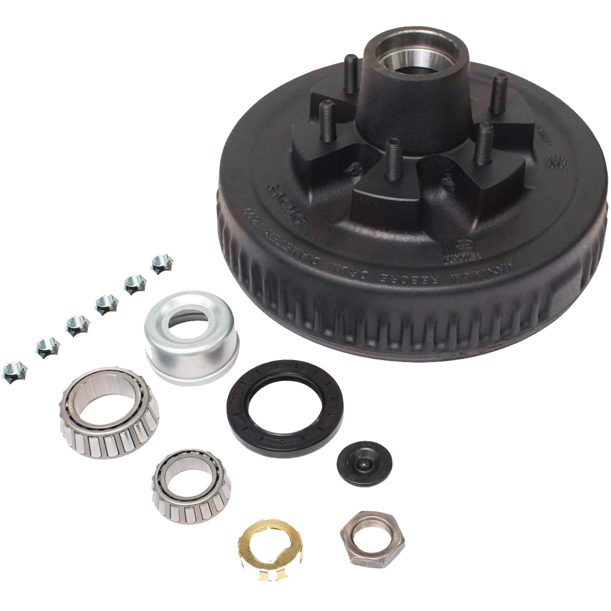 Dexter 12X2 Trailer Brake Hub Drum Kit 6 on 5.5