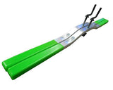 Snowmobile Trailer ski Tie Down Hold Down Bars Artic Cat Green- 1 Pair