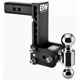 B&W TS20040B Tow & Stow 7" Adjustable Dual-Ball Ball Mount for 2-1/2" Receivers