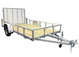 open trailer, aluminum trailer, ramp trailer, 6.5 X 12 trailer