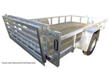 open trailer, trailer, aluminum trailer, ramp trailer, fold ramp trailer