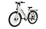 Mokwheel bike, electric bike, e-bike, ebike, white bike, battery bike,