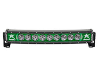 Rigid Industries Radiance Curved 20" Light Bar 32003 Green-Black Light - Van Kam Truck & Trailer