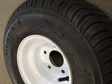 Tire & Wheel 18.5-8 (215/60-8) C/5H White -Pair