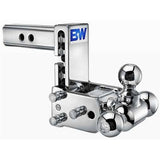 Tow and stow, tri ball hitch, chrome hitch, B&W