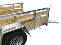 wood trailer, ramp trailer, open trailer, aluminum trailer, 6 x 12
