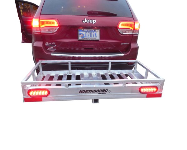 Northbound Aluminum Cargo Carrier, 24 X 49 HD with LED Tail-Lights