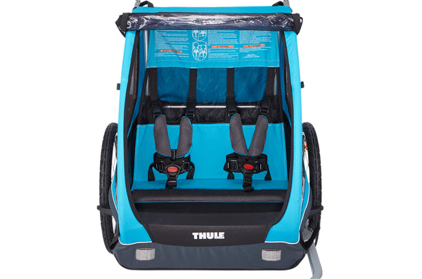 thule coaster xt 2-seat bicycle trailer & stroller Thule Blue Coaster XT Bike Trailer
