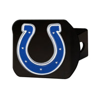 Indianapolis Colts Heavy Duty 3-D Color Emblem Black Metal Hitch Cover 2" - Van Kam Truck & Trailer