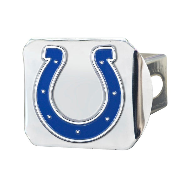 Indianapolis Colts Heavy Duty 3-D Color Emblem Chrome Metal Hitch Cover 2" - Van Kam Truck & Trailer