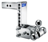 tow and stow, ajustable hitch, adjustable ball mount, B&W, trailer hitch