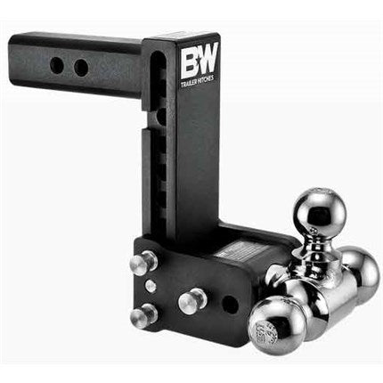 B&W TS10049B Tow & Stow 7" Adjustable Tri-Ball Ball Mount for 2" Receivers