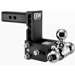 B&W TS20048B Tow & Stow 5" Adjustable Tri-Ball Ball Mount for 2-1/2" Receivers