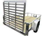 aluminum 5 x 10 trailer, open trailer, utility trailer, ramp trailer